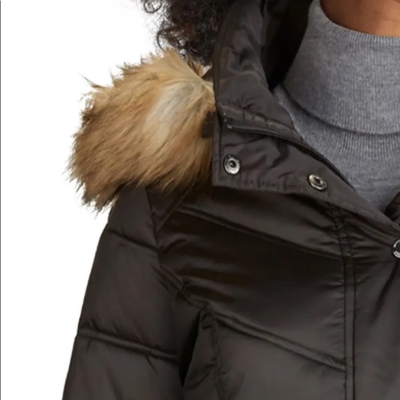 Kenneth Cole Faux Fur Puffer Hooded Parka/Coat - L - Picture 4 of 17